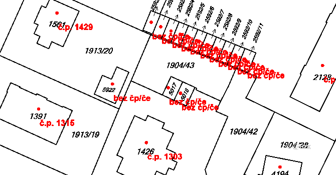 Šumperk 48501204 na parcele st. 5017 v KÚ Šumperk, Katastrální mapa