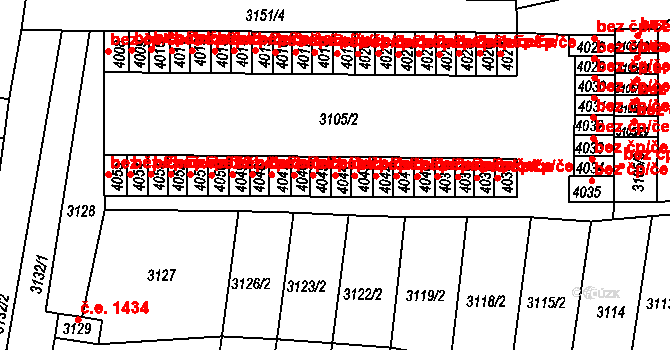 Chomutov 49554204 na parcele st. 4044 v KÚ Chomutov II, Katastrální mapa