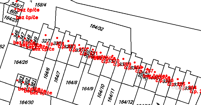 Středokluky 270 na parcele st. 331 v KÚ Středokluky, Katastrální mapa