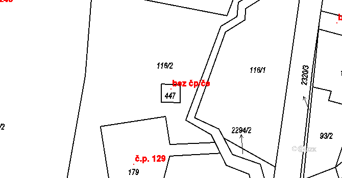 Lukavice 119662205 na parcele st. 447 v KÚ Lukavice u Rychnova nad Kněžnou, Katastrální mapa