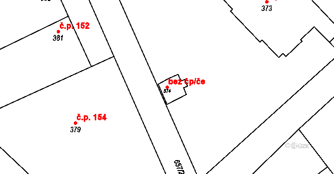 Olbramovice 44592205 na parcele st. 574 v KÚ Olbramovice u Moravského Krumlova, Katastrální mapa