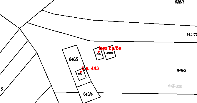 Oslnovice 49470205 na parcele st. 425 v KÚ Oslnovice, Katastrální mapa