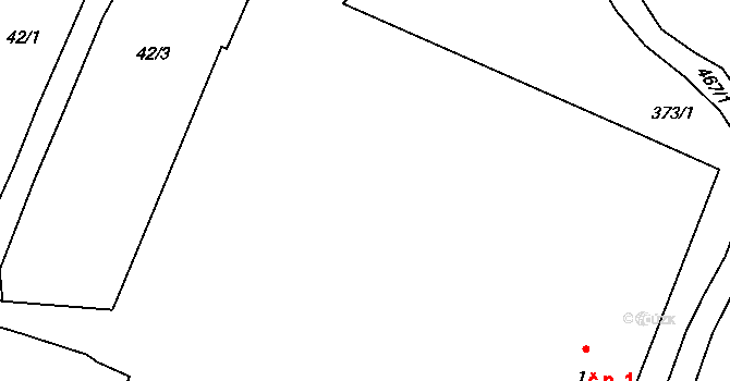 Suchdol 1, Prosenická Lhota na parcele st. 1 v KÚ Suchdol u Prosenické Lhoty, Katastrální mapa
