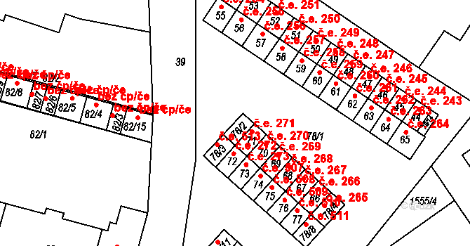 Miřetice u Klášterce nad Ohří 514, Klášterec nad Ohří na parcele st. 78/2 v KÚ Miřetice u Klášterce nad Ohří, Katastrální mapa