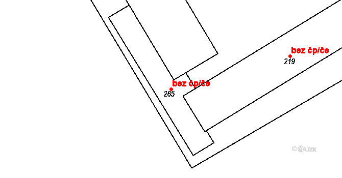 Mratín 43171206 na parcele st. 265 v KÚ Mratín, Katastrální mapa