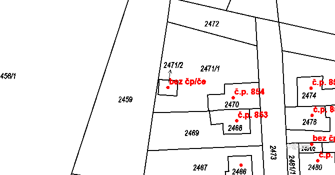Krnov 45636206 na parcele st. 2471/2 v KÚ Opavské Předměstí, Katastrální mapa