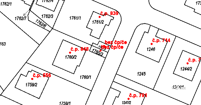 Praha 48147206 na parcele st. 1760/3 v KÚ Kamýk, Katastrální mapa