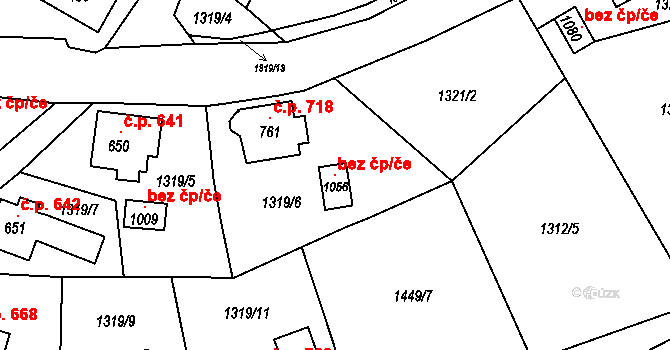 Bublava 99763206 na parcele st. 1056 v KÚ Bublava, Katastrální mapa