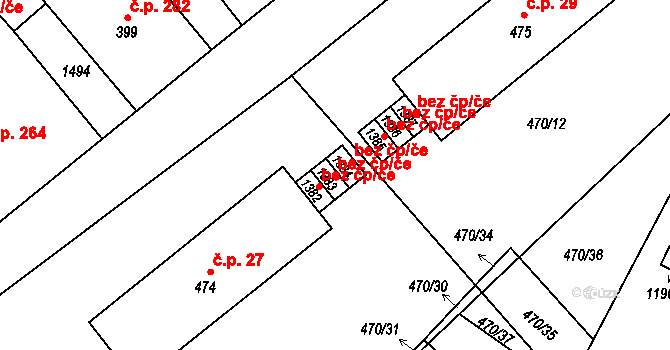 Žacléř 47774207 na parcele st. 1383 v KÚ Žacléř, Katastrální mapa