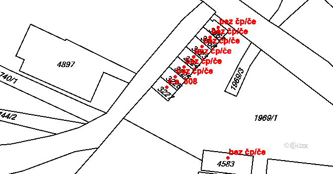 Dvůr Králové nad Labem 508 na parcele st. 3227 v KÚ Dvůr Králové nad Labem, Katastrální mapa