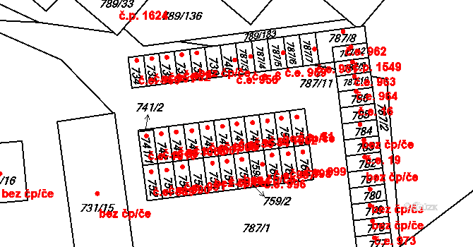 Strážnice 1004, Katastrální mapa