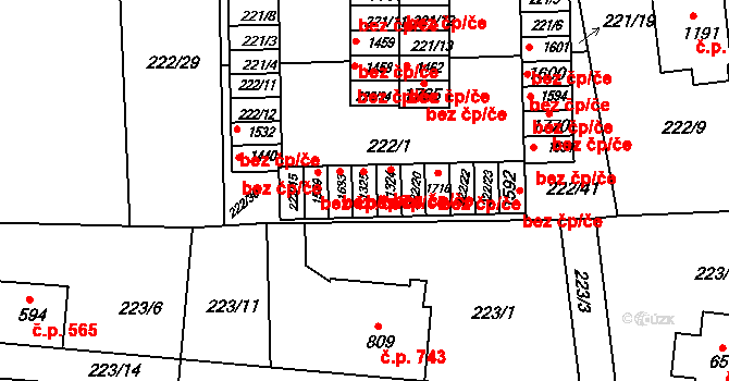 Blovice 39989208 na parcele st. 1325 v KÚ Blovice, Katastrální mapa