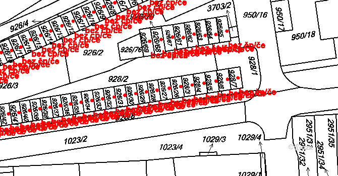 Holešov 48170208 na parcele st. 926/27 v KÚ Holešov, Katastrální mapa