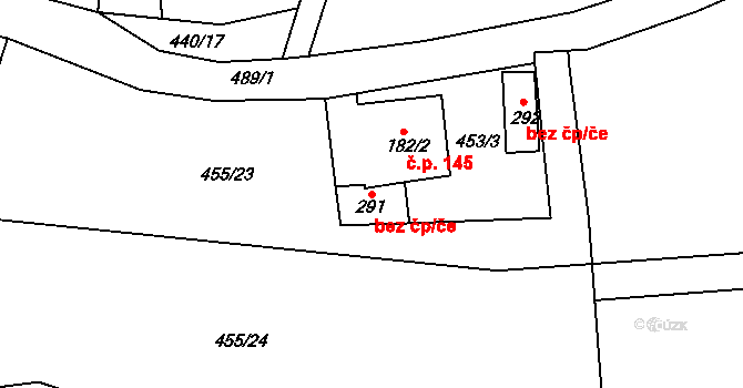 Světec 93177208 na parcele st. 291 v KÚ Světec, Katastrální mapa