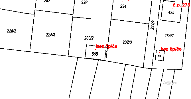 Bernartice 115587209 na parcele st. 565 v KÚ Bernartice u Milevska, Katastrální mapa