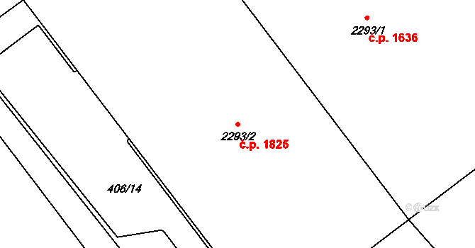 Humpolec 1825 na parcele st. 2293/2 v KÚ Humpolec, Katastrální mapa