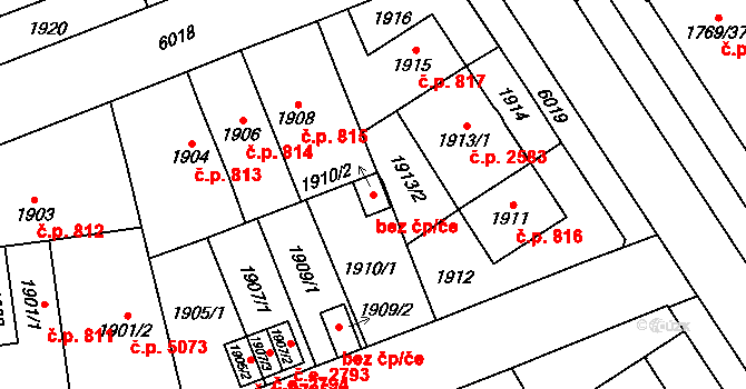 Jihlava 44498209 na parcele st. 1910/2 v KÚ Jihlava, Katastrální mapa