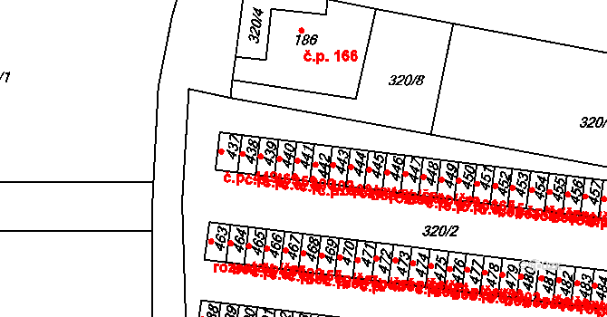 Maršov 402, Krupka na parcele st. 441 v KÚ Maršov u Krupky, Katastrální mapa