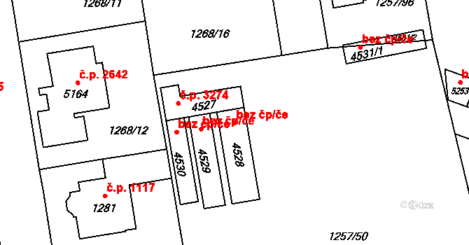 Šumperk 39027210 na parcele st. 4528 v KÚ Šumperk, Katastrální mapa