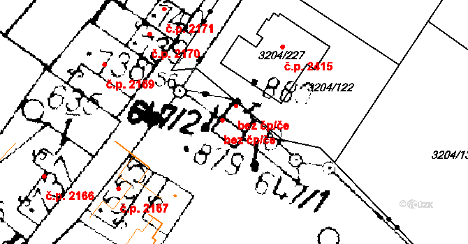 Roudnice nad Labem 47654210 na parcele st. 880 v KÚ Podlusky, Katastrální mapa