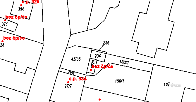 Hovorčovice 39904211 na parcele st. 27/3 v KÚ Hovorčovice, Katastrální mapa