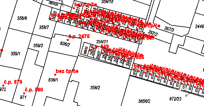 Rakovník 42897211 na parcele st. 3506 v KÚ Rakovník, Katastrální mapa