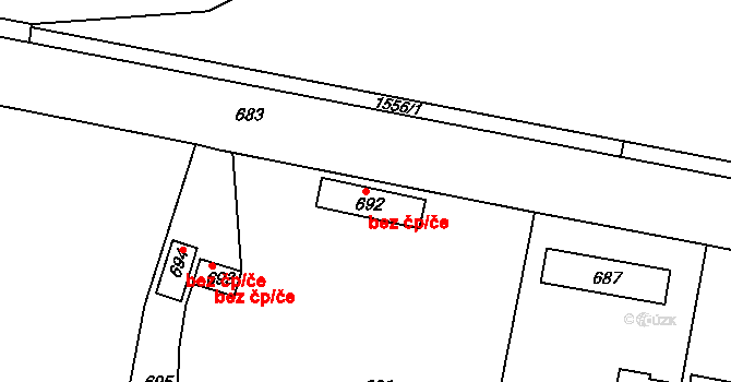 Tochovice 44500211 na parcele st. 692 v KÚ Tochovice, Katastrální mapa