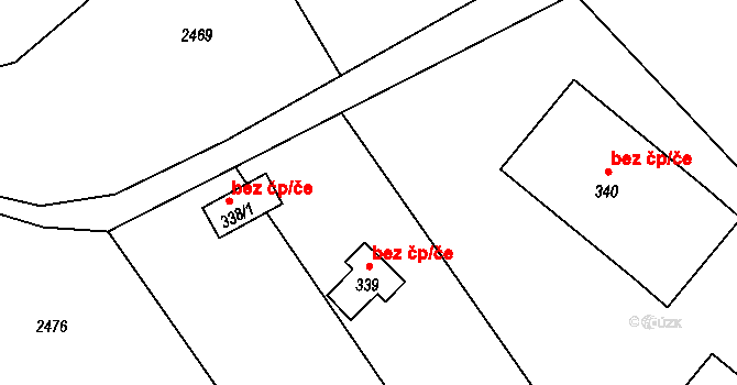 Čechtice 45336211 na parcele st. 338/2 v KÚ Čechtice, Katastrální mapa