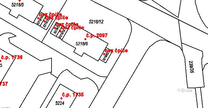 Frýdek-Místek 46612211 na parcele st. 5218/52 v KÚ Frýdek, Katastrální mapa