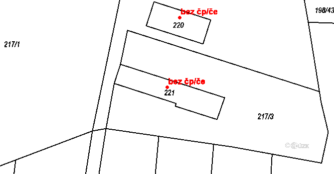 Milonice 49476211 na parcele st. 221 v KÚ Milonice u Lipůvky, Katastrální mapa