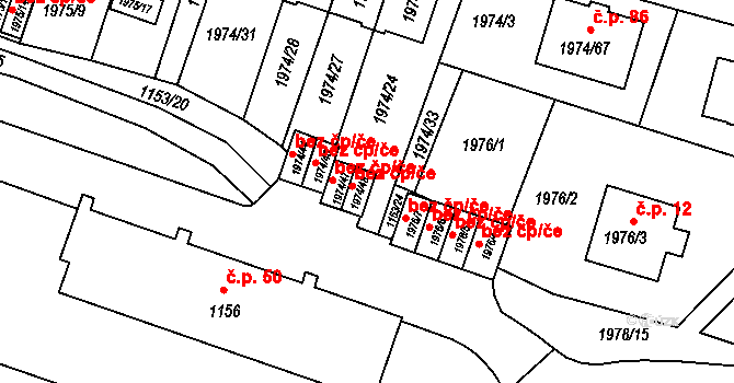 Vimperk 49647211 na parcele st. 1974/48 v KÚ Vimperk, Katastrální mapa
