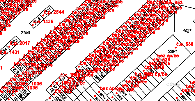 Sezimovo Ústí 704 na parcele st. 657 v KÚ Sezimovo Ústí, Katastrální mapa