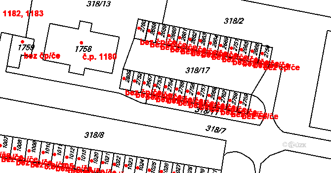 Litovel 382, Katastrální mapa