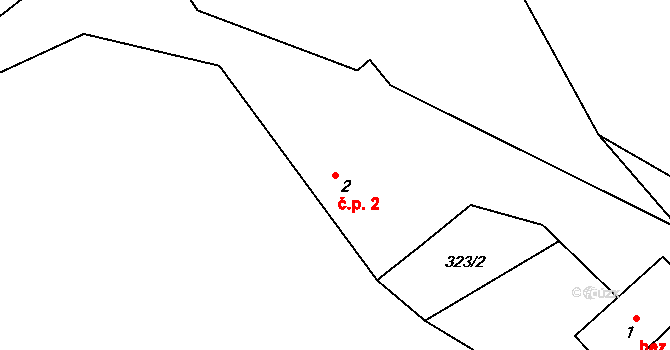 Vrtěžíř 2, Štěpánov nad Svratkou na parcele st. 2 v KÚ Vrtěžíř, Katastrální mapa