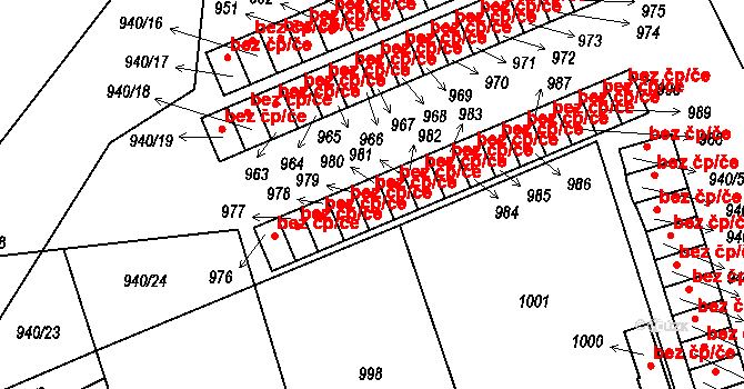 Komárov 40579212 na parcele st. 980 v KÚ Komárov u Hořovic, Katastrální mapa