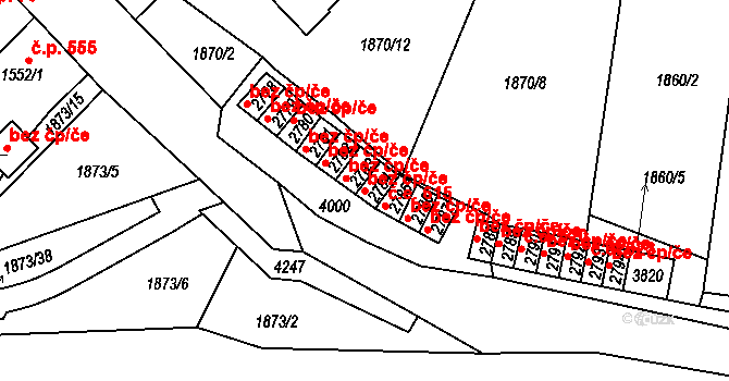 Havlíčkův Brod 44514212 na parcele st. 2784 v KÚ Havlíčkův Brod, Katastrální mapa