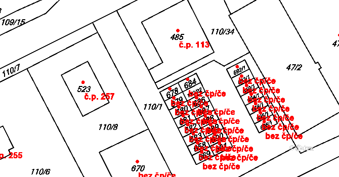 Holoubkov 46632212 na parcele st. 678 v KÚ Holoubkov, Katastrální mapa