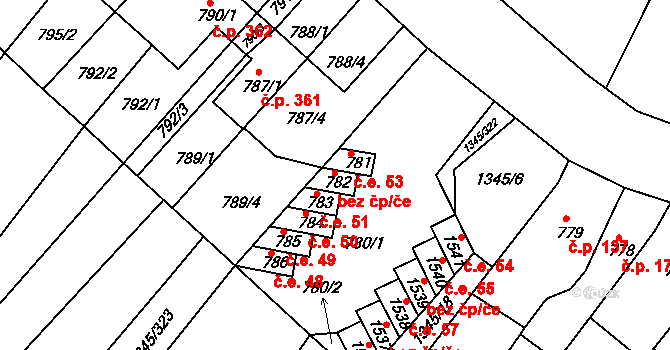 Troubsko 52, Katastrální mapa