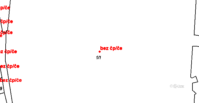 Broumov 40084213 na parcele st. 1/1 v KÚ Broumov, Katastrální mapa