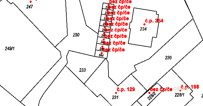 Rýmařov 41907213 na parcele st. 244 v KÚ Janušov, Katastrální mapa