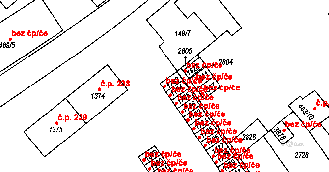 Sušice 43446213 na parcele st. 1783 v KÚ Sušice nad Otavou, Katastrální mapa