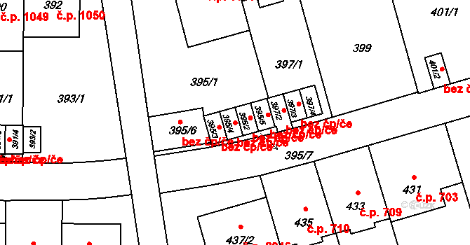 Praha 48376213 na parcele st. 395/4 v KÚ Břevnov, Katastrální mapa