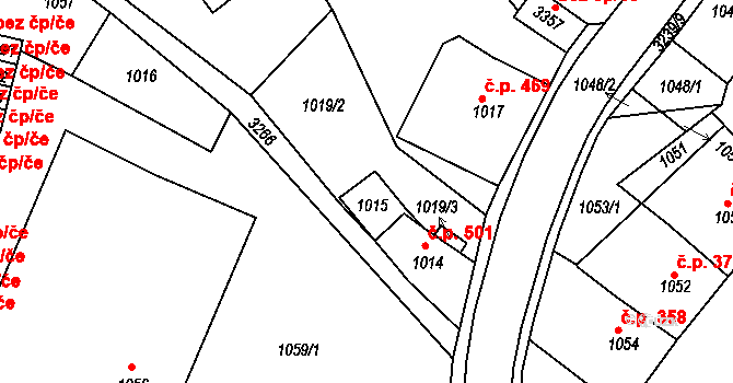 Železný Brod 50516213 na parcele st. 1015 v KÚ Železný Brod, Katastrální mapa