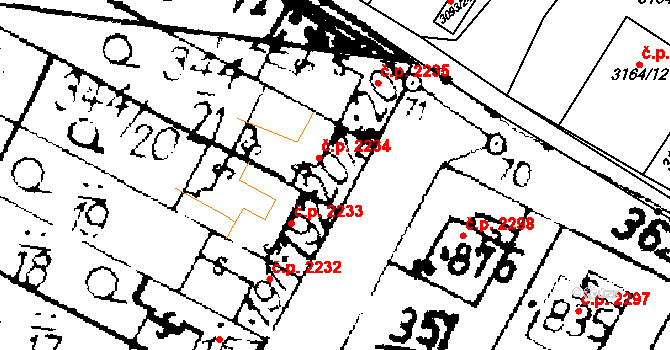 Podlusky 2234, Roudnice nad Labem na parcele st. 207 v KÚ Podlusky, Katastrální mapa