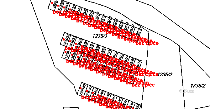 Plzeň 40214214 na parcele st. 1235/24 v KÚ Hradiště u Plzně, Katastrální mapa