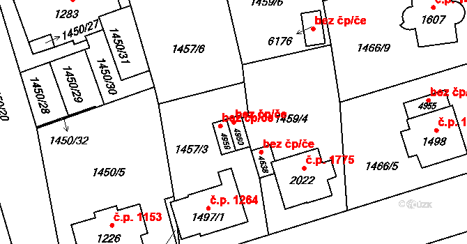 Šumperk 48512214 na parcele st. 4960 v KÚ Šumperk, Katastrální mapa