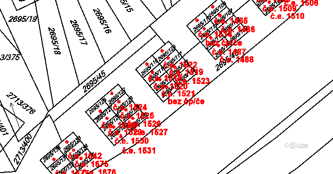 Pelhřimov 49073214 na parcele st. 2695/115 v KÚ Pelhřimov, Katastrální mapa