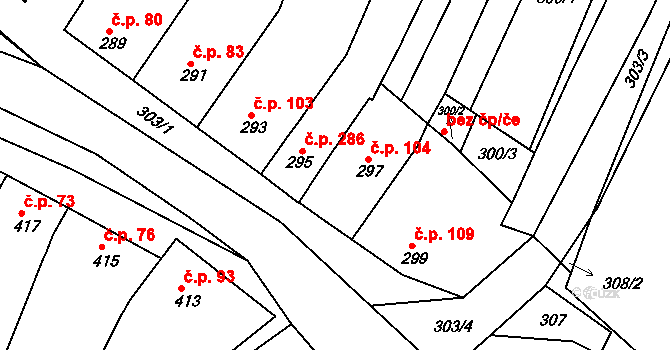 Vícemilice 104, Bučovice, Katastrální mapa