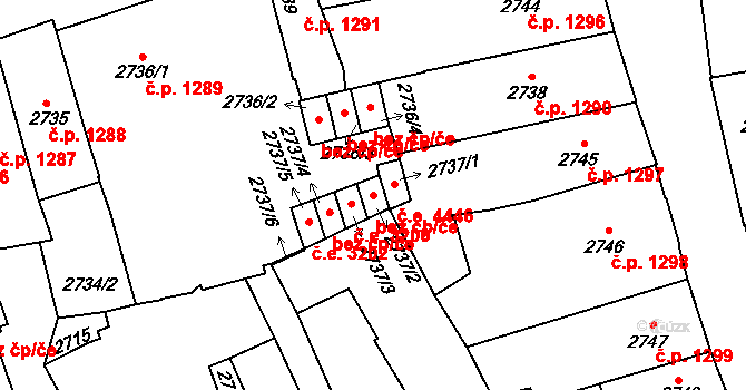 Jihlava 50475215 na parcele st. 2737/2 v KÚ Jihlava, Katastrální mapa