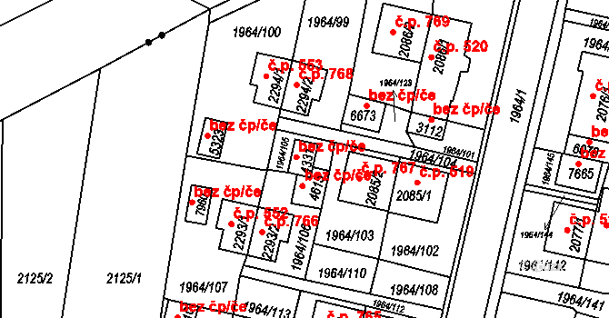 Třebíč 44160216 na parcele st. 4331 v KÚ Třebíč, Katastrální mapa